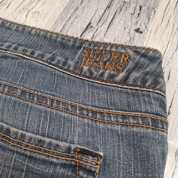 (31x32) Y2K Silver Jeans , Aiko low-rise bootcut flare , Vintage bell bottoms - Picture 5 of 16
